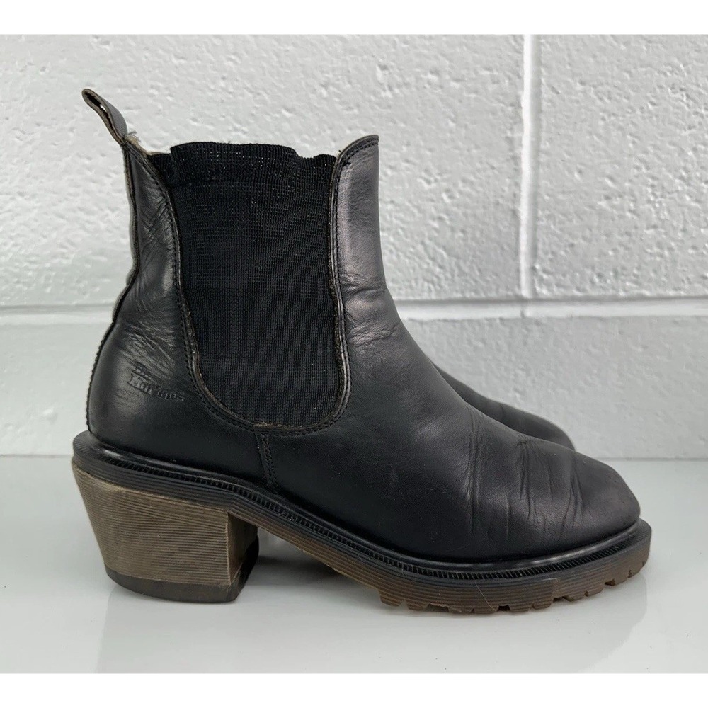 VTG Dr Martens Pull On Heeled Spence Boots Rare MADE IN ENGLAND Womens UK 5 US 7